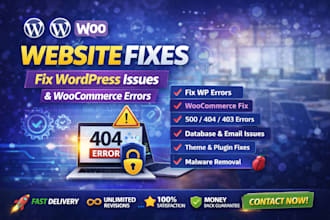fix wordpress issues, fix wordpress error, wordpress bug fix, woocommerce fix