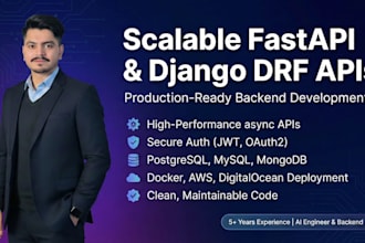 build scalable production ready fastapi and django drf apis