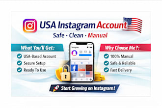 create a USA based instagram account safely for you