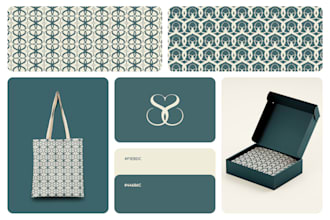 design seamless luxury monogram pattern for your brand or business
