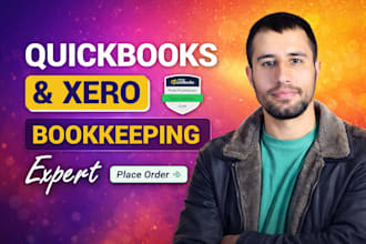 bookkeeping, setup, cleanup, and accounting in quickbooks xero wave
