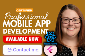 create web app, flutter app, develop iphone mobile android applications