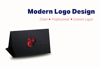 design a clean and modern logo for your brand