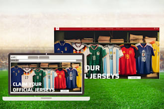 design profitable modern jersey store sportswear website soccer jersey store