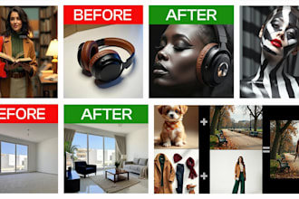 do ai product photography, realistic editing, and image upscaling