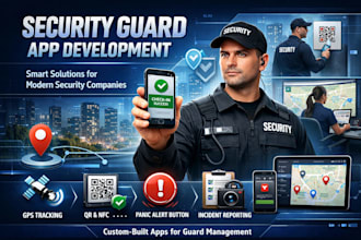 develop security guard app, patrol app, facility management teams app