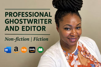 be your ebook writer, ghostwriter and editor
