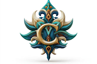 do a fantasy game logo