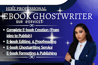 ghostwrite and design high quality ebook ready to publish or sell