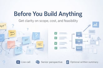 a technical sanity check and mvp feasibility review for mobile app ideas