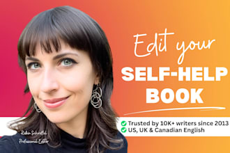 professionally edit your self help, spiritual, or motivational book