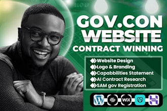 design government contract website, samgov website, rfp rfq capability statement