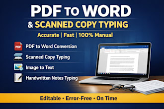 convert scanned documents and images into editable word files