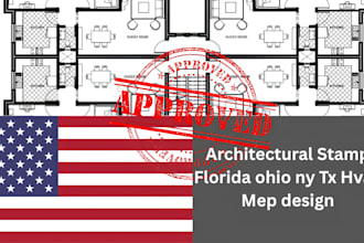 architectural stamp california florida ny nj illionis ohio mep hvac design