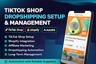 setup tiktok shop ecommerce dropshipping with autods shopify cj dsers aliexpress