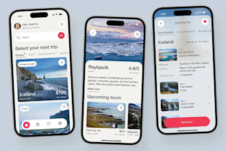 create tourist audio guide app, city tour app, travel cost calculator app