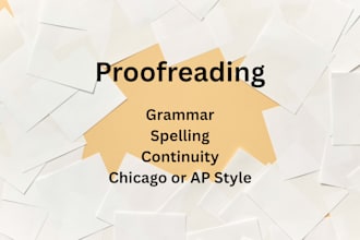 proofread manuscripts of any length