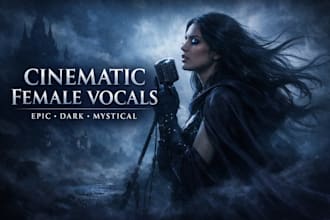 sing cinematic female vocals for epic, dark and mystical soundtracks
