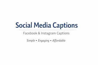 write engaging facebook and instagram captions