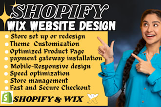 build shopify website wix store design shopify update redesign wix website edit