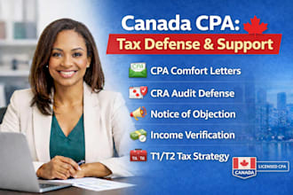 be your canada CPA for comfort letters, cra audit support, mortgage letter, t1