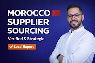 do market research and supplier sourcing in morocco