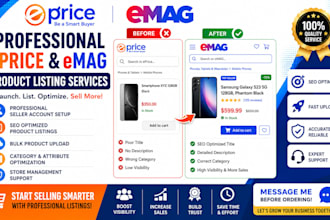 list and standout your products on eprice and emag, setup eprice seller account