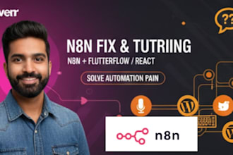 fix n8n errors or provide expert n8n tutoring and consultation