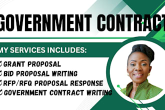 win government contract, response to rfq, rfp, write bid proposal