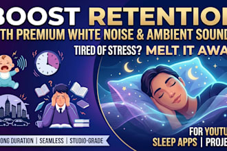 create relaxing white noise to release depression