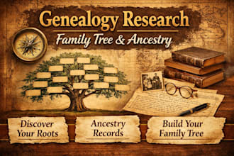 esearch your genealogy and build an accurate family tree