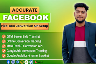 setup facebook conversion API and pixel via google tag manager