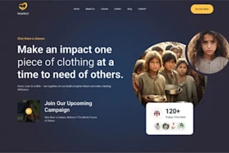 design donation foundation non profit website ngo ministry charity campaign site