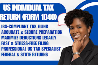 prepare and file your US individual tax return form 1040