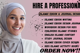 create comprehensive islamic ebooks, ebook design and kids journal design