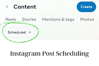 schedule your instagram posts or reels for 1 week
