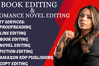 edit and proofread your romance novel for amazon kdp publishing