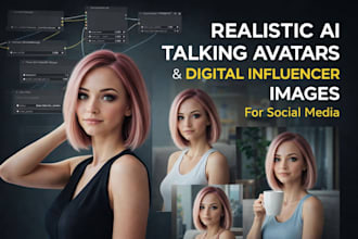 create realistic ai influencer and digital avatar image for social media