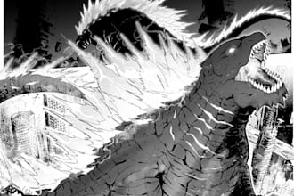 draw manga and comic pages with action and horror