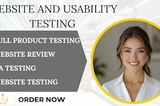 test perform review and do QA usability website testing for your software