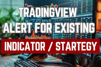 code tradingview alert for your existing indicator, strategy and signal