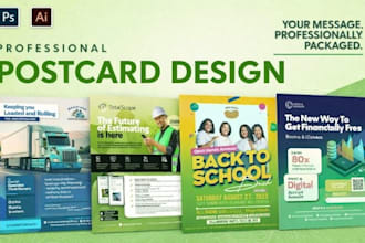 design a high quality postcard for your business marketing
