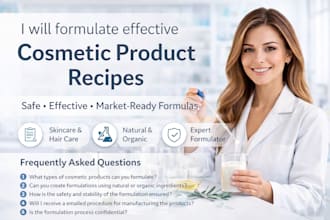 formulate effective cosmetic product recipes