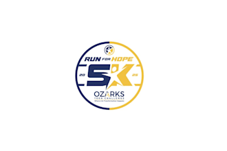 design unique run hope logo