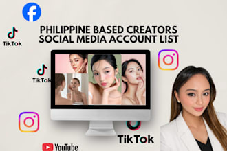 create a list of beauty creators based in the philippines