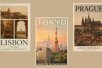 design minimalist city wall art posters for home decor