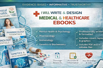 write medical ebook, nursing playbook, ebook writer, medical PDF ebook, pharmacy