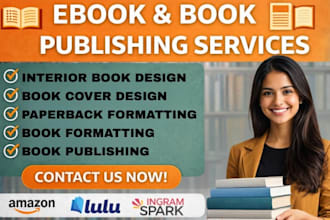 deliver professional book formatting and book publishing on amazon KDP