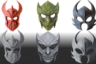 3d mask cosplay helmet 3d print paint mask 3d printable 3d mask 3d custom helmet