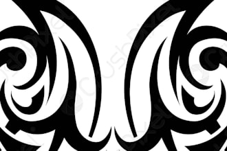 design a metal logo in black metal style